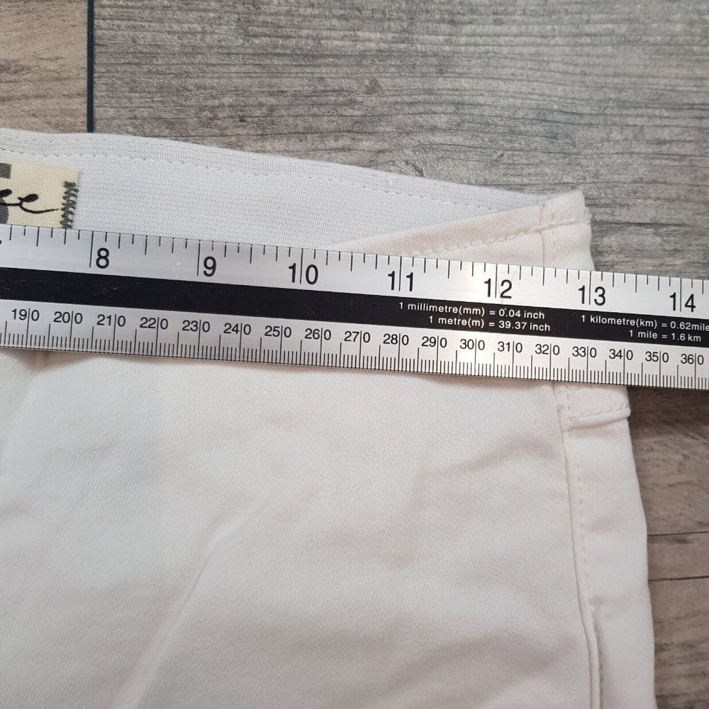 Free People Penny Pull On Flare Jeans 25 UK 4 White Floral Flares Boho BN - Picture 7 of 12